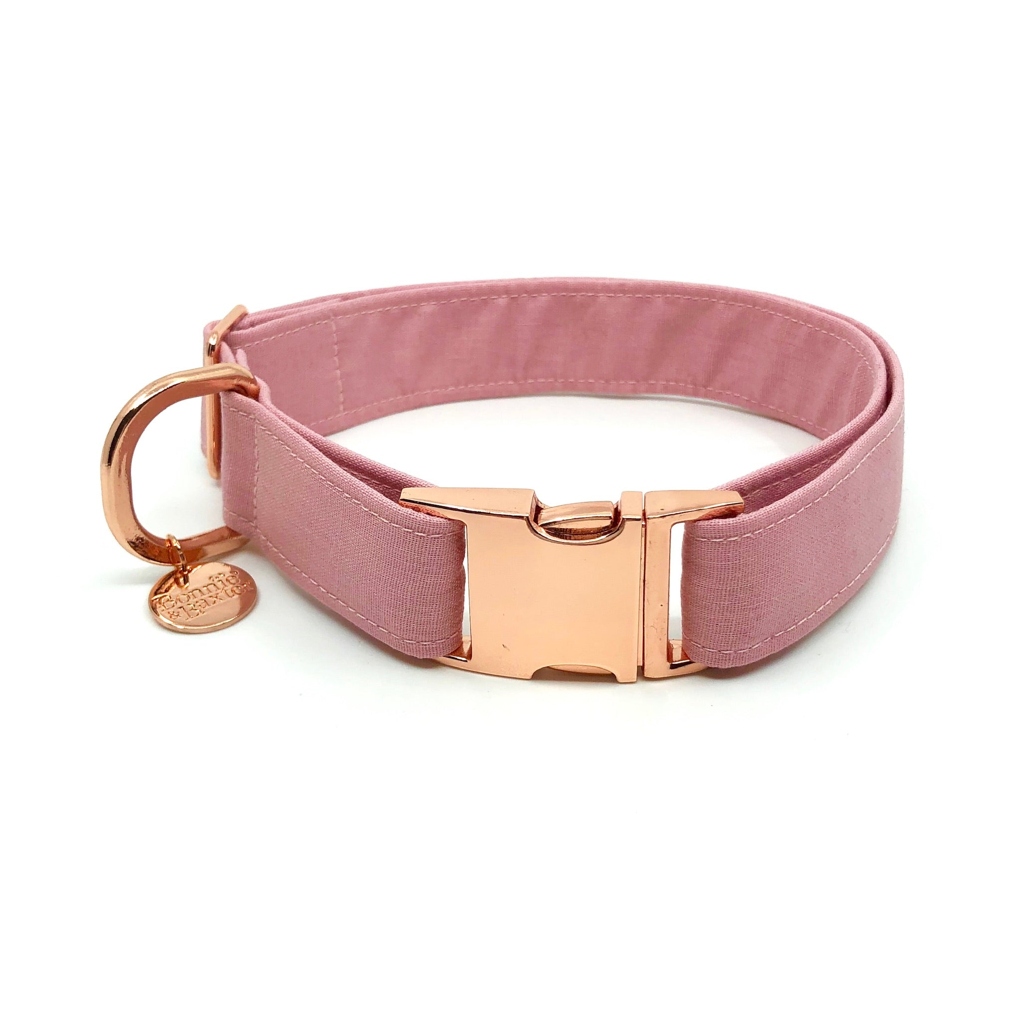 Pink and rose gold dog clearance collar