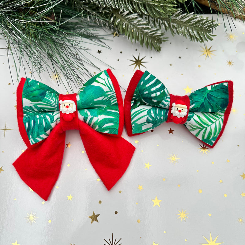 Tropical Christmas :: Double Bow Tie / Sailor Bow